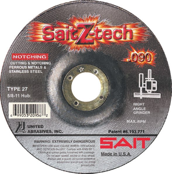SAIT 20946 Corte fierro - tipo 27 7" X .090" X 7/8" Z-TECH