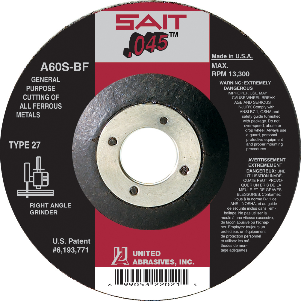 SAIT 22053 - Corte fierro tipo 27 7" X .045" X 7/8" A60S