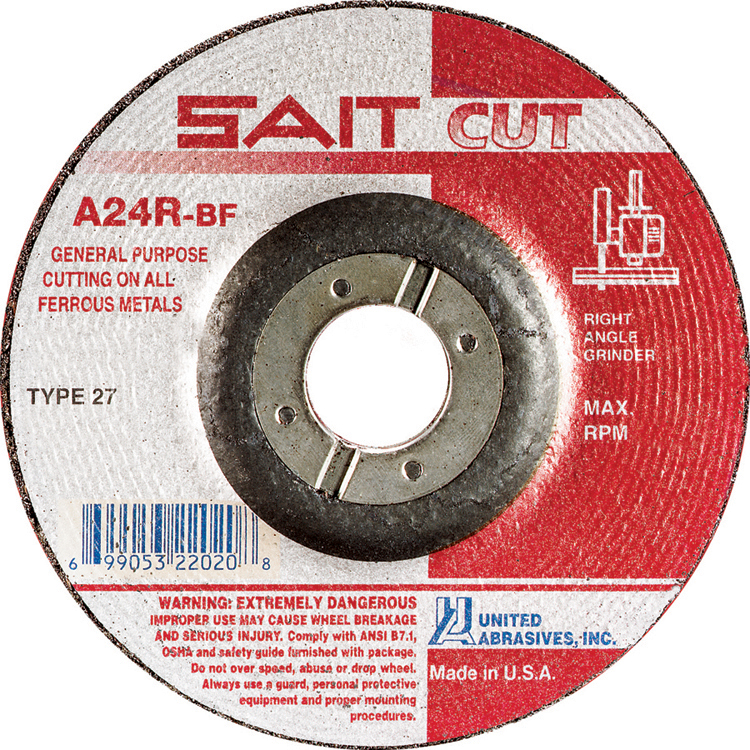 SAIT 22066 -Corte fierro tipo 27 9" X 3/32" X 7/8" A24R