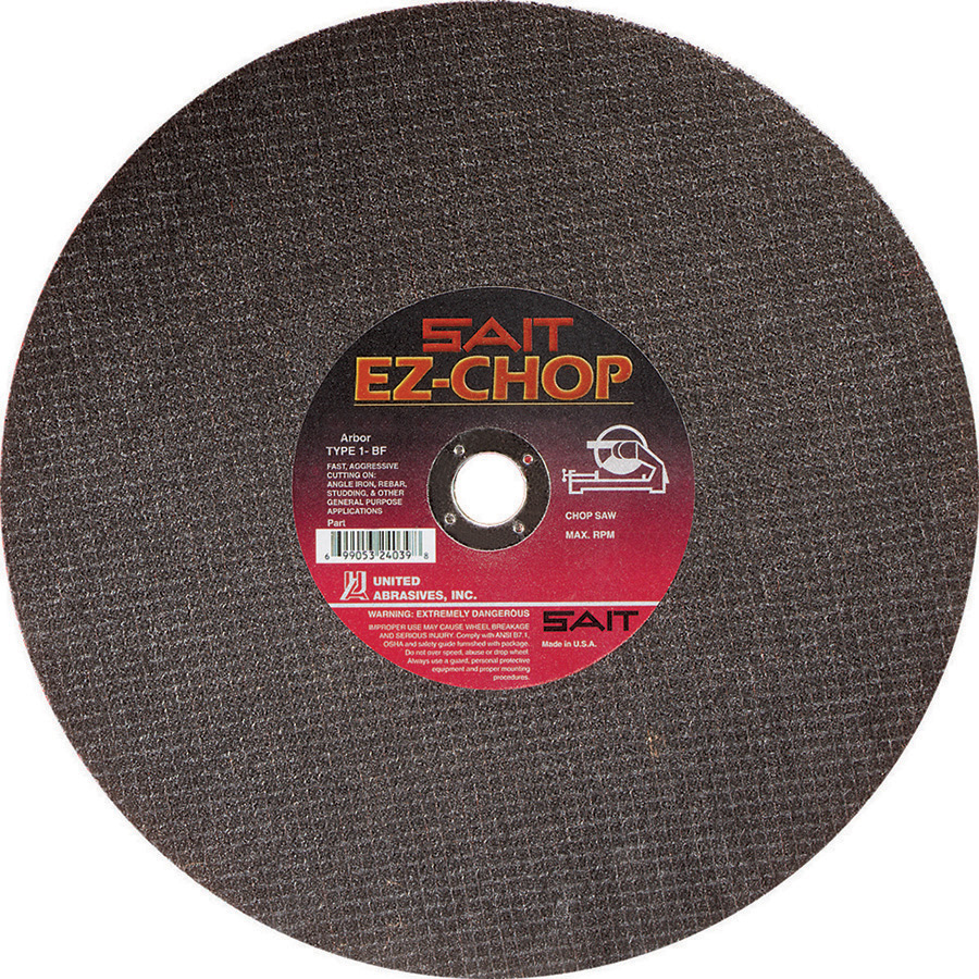 SAIT 24034 Corte fierro tipo 1 - TF 12 X 3/32 X 1 EZ-CHOP