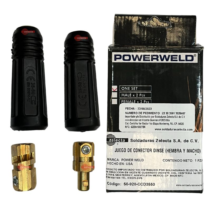 Set Powerweld CCD3550 - Conectores de cables