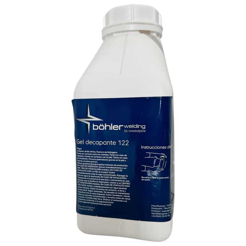 Decapante para limpieza de acero inoxidable